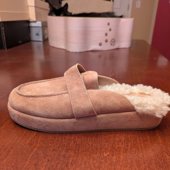 &OtherStories - Suede Slip-on Loafers - Dark Beige - Picture 2 of 5